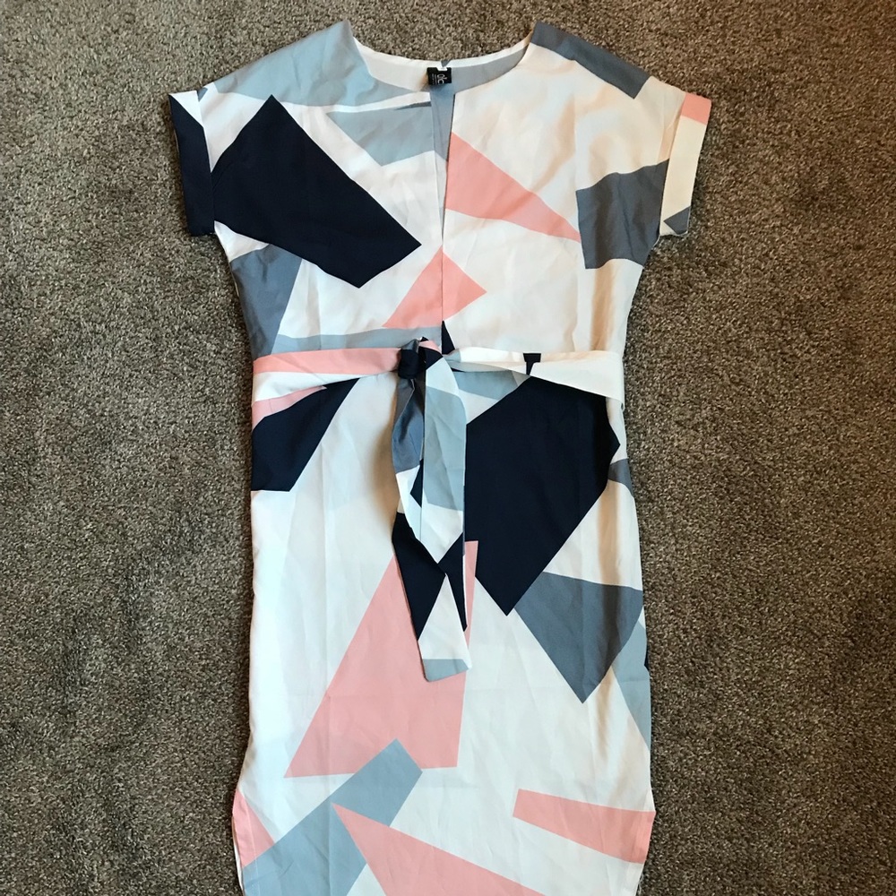 Graphic block dress